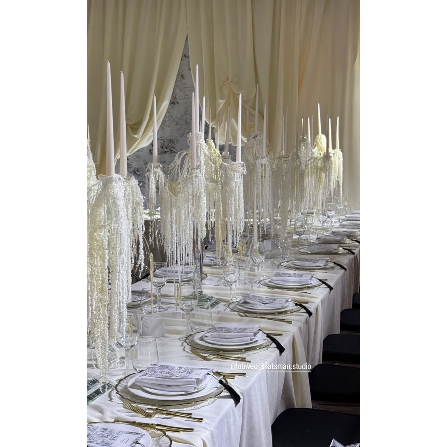 Канделябр «Фесон» на 5 свечей хрустальный - Фото миниатюра 2