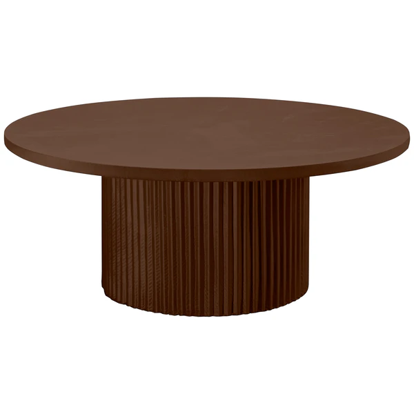 Стол «Арис» круглый, бархат горький шоколад