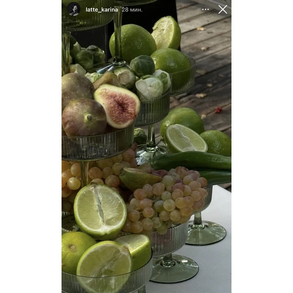 Блюдце для шампанского «Телеро» оливковое