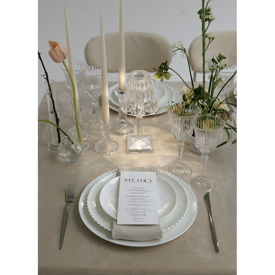 Набор подсвечников «Фортуна» прозрачные - Фото миниатюра 3