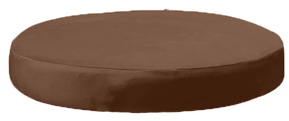 Чехол сидушка к стулу Тотем, горький шоколад бархат 