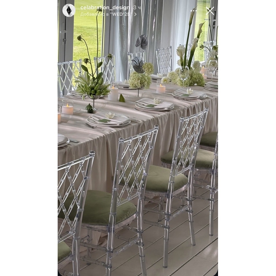 Стул «Диамант» прозрачный, поликарбонат - Фото миниатюра 4