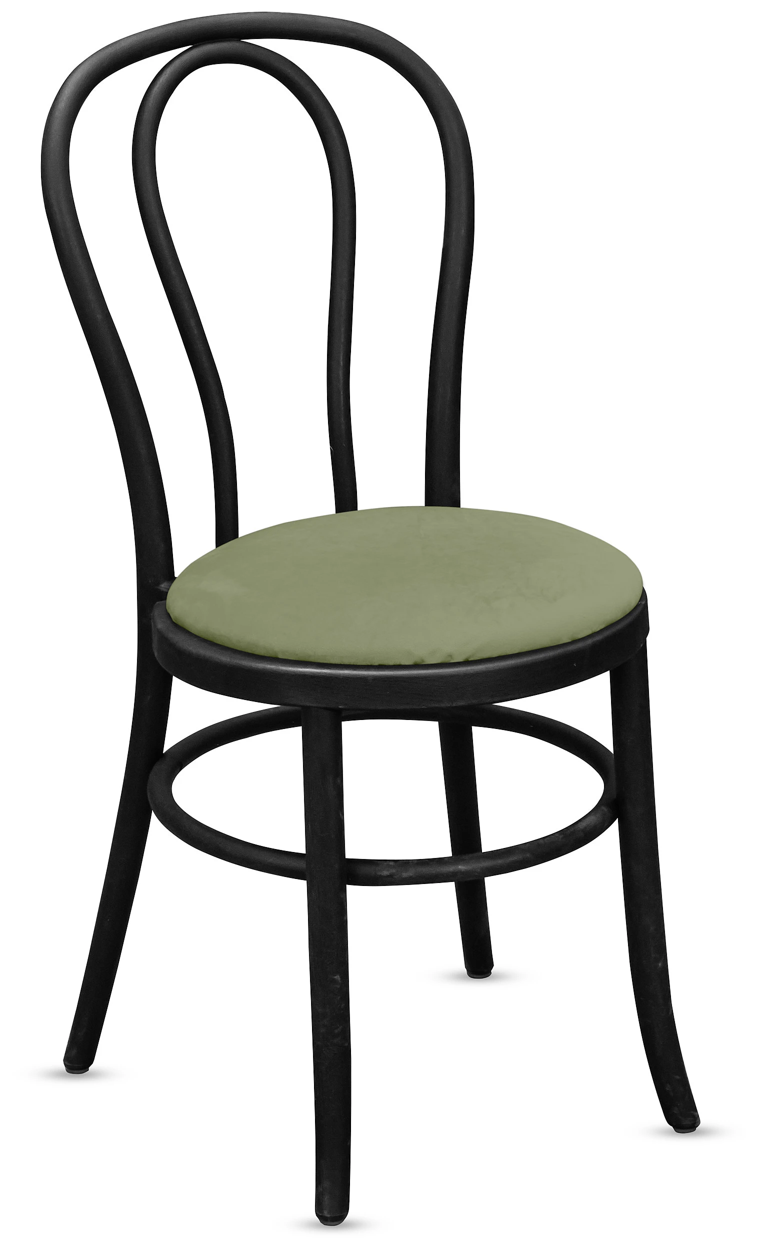 Стул Венский, пыльно-зеленые подушки из бархата - Фото основное 1