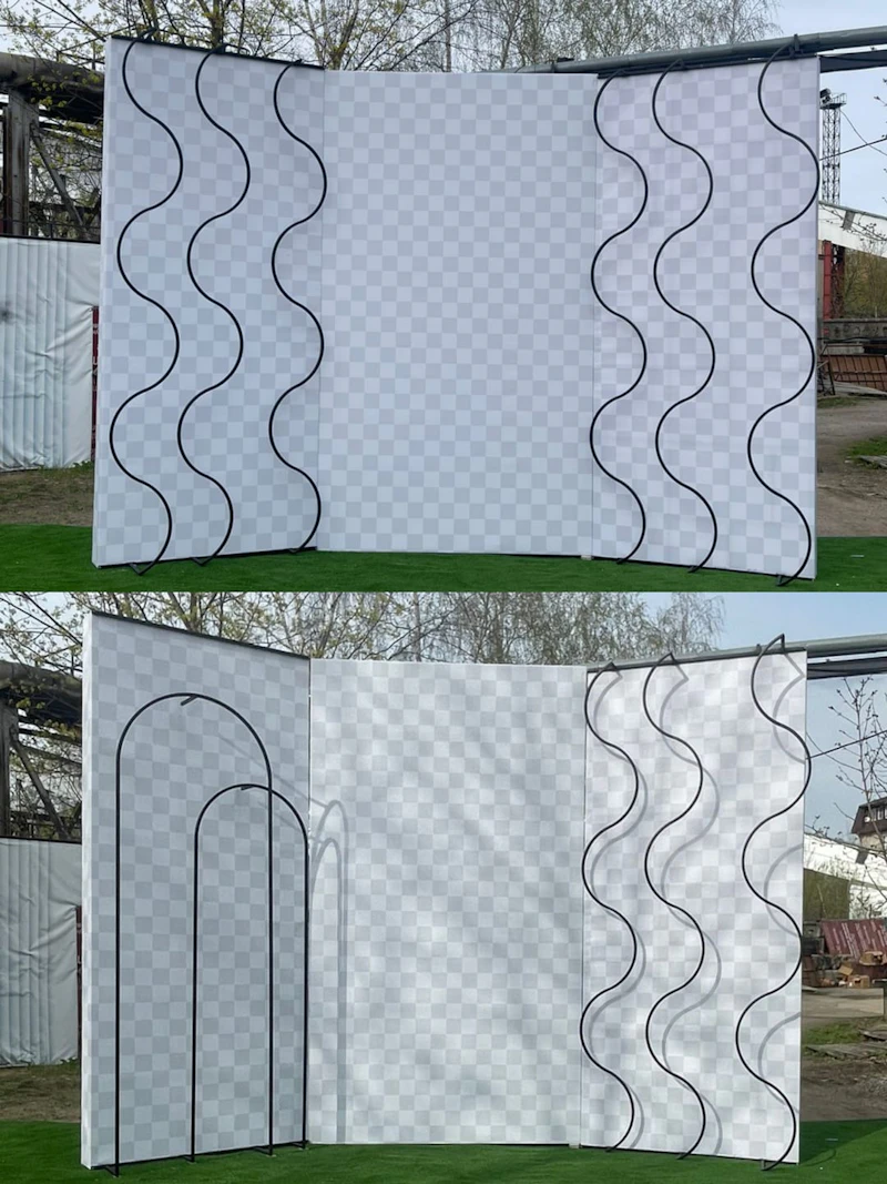 Банерная конструкция + сет Лейер Криппи/Боу+ печать Принт и т.д.