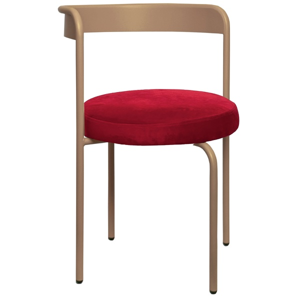 Стул Колори, Капучино + Малиново-красный