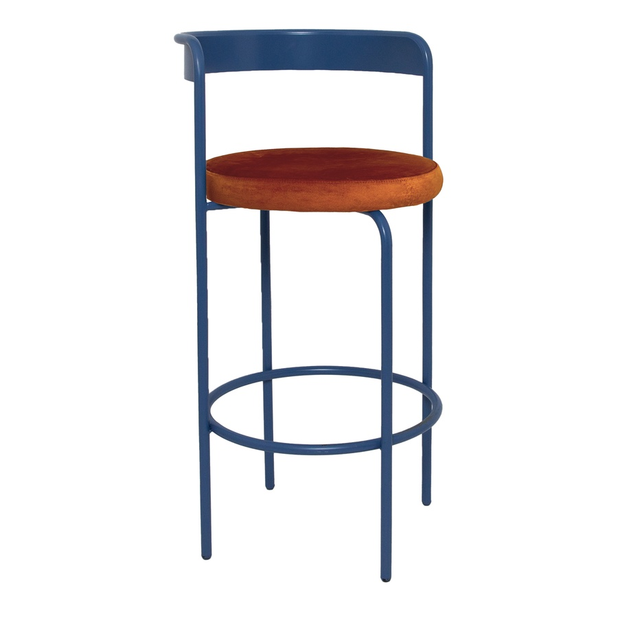 Стул барный Колори, Черничный йогурт + Терракотовый - Фото миниатюра 1