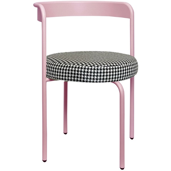 Стул Колори, Розовая помада + Гусиная лапка