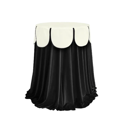 Комплект стол+скатерть+шапочка, "Да, капитан!" Тавола, Млечный путь + скатерть велюр черная 