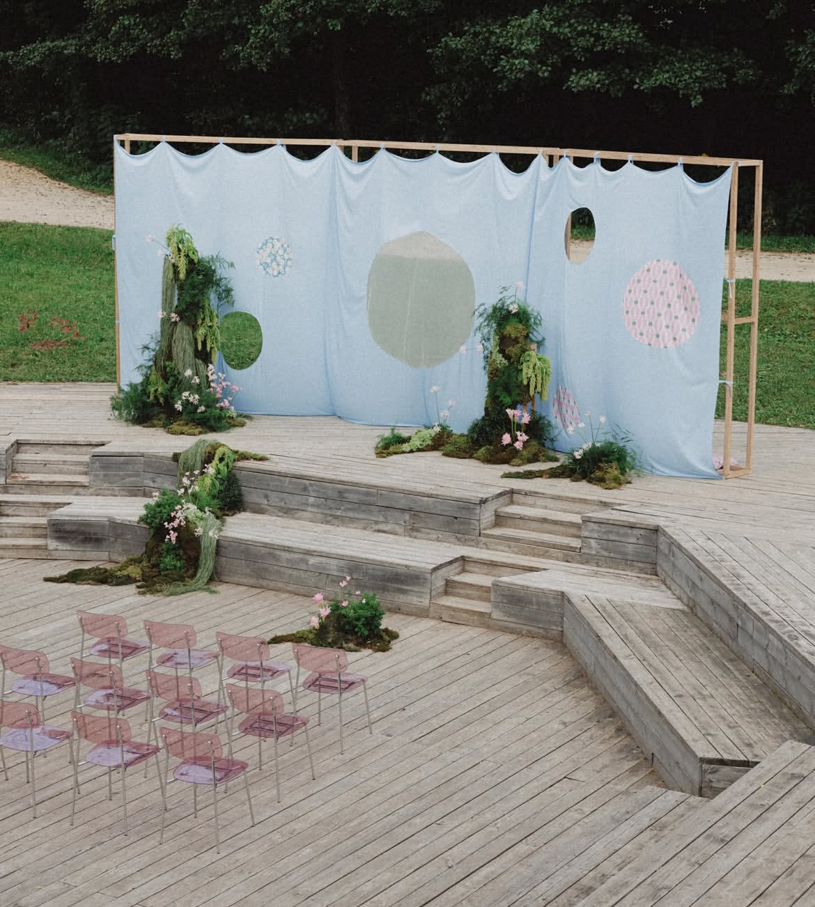 Стул Призм Серебро, Розовые очки