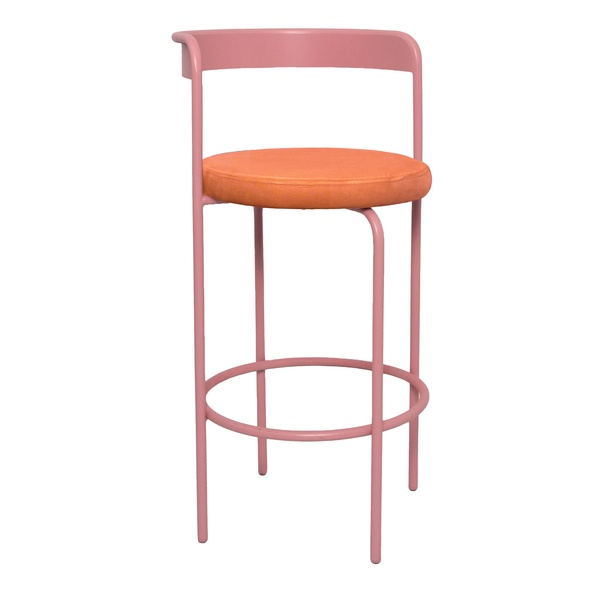 Стул барный Колори, Розовая помада + Игривый персик