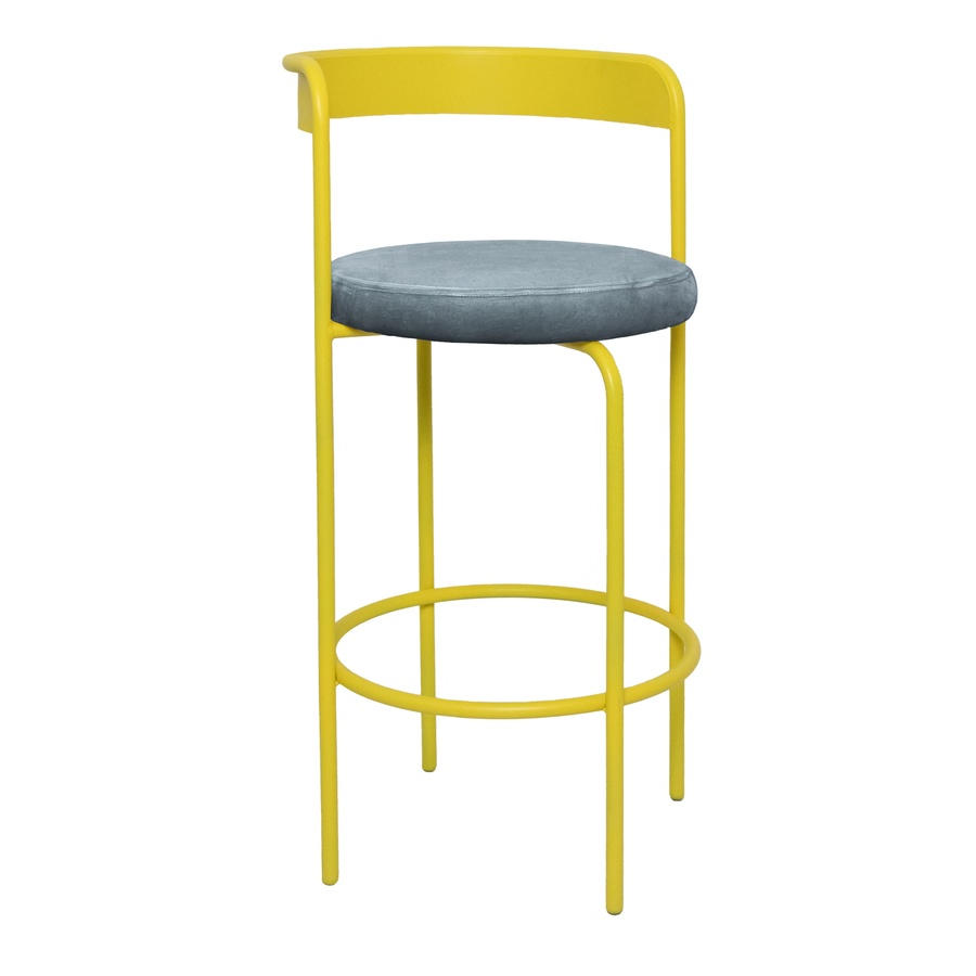 Стул барный Колори, Лимонный капкейк + Серо-голубой - Фото миниатюра 1