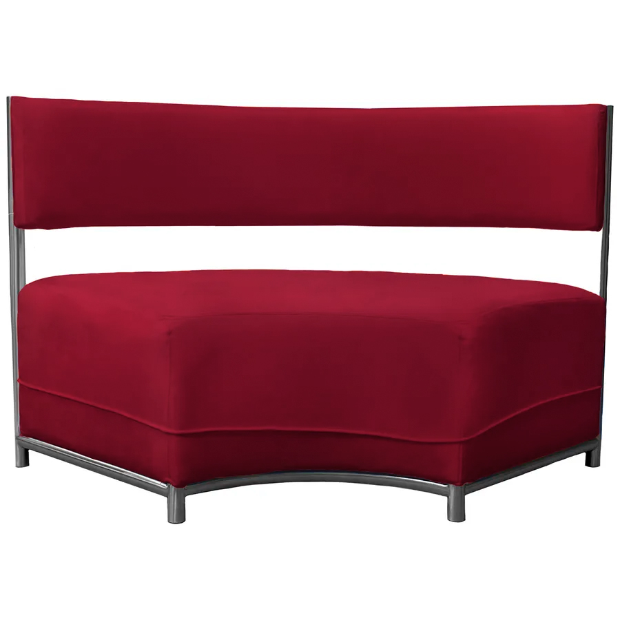 Диван Кручу-верчу Змейка Вогнутый, пьяная вишня - Фото миниатюра 1