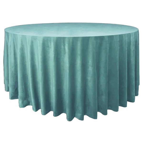 Скатерть велюр, круглая, тиффани - Фото 1
