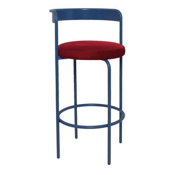 Стул барный Колори, Черничный йогурт + Бордо