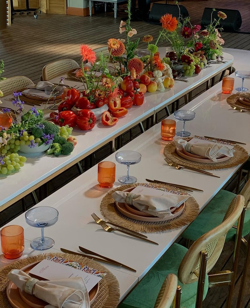 Сет тарелок Акцент Терракота С и М