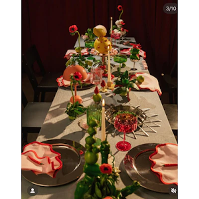 Салфетка-плейсмат Сквош, Клубника со сливками - изображение 5