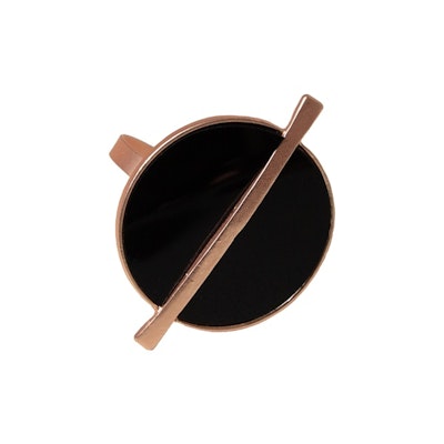 Кольцо для салфетки Баттон, черное