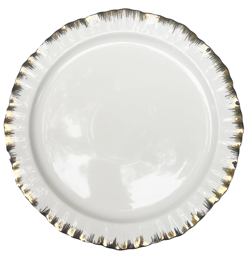 Сервировочная тарелка Подсолнух Золото