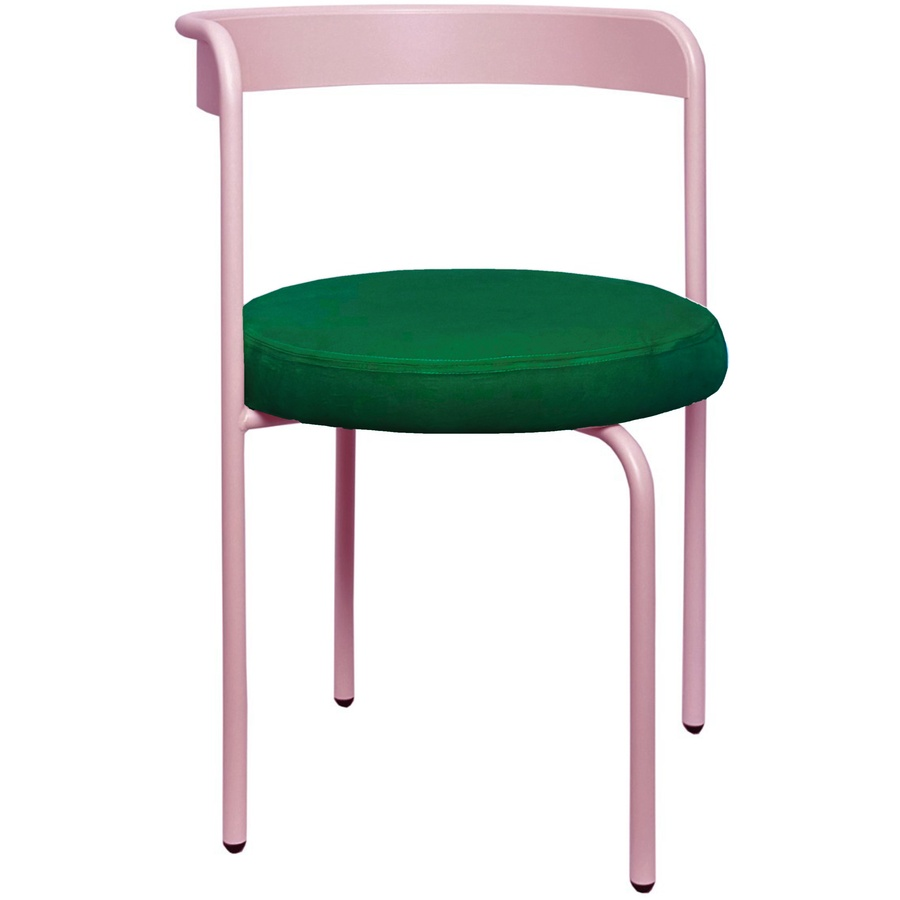 Стул Колори, Розовая помада + Изумрудный - Фото миниатюра 1