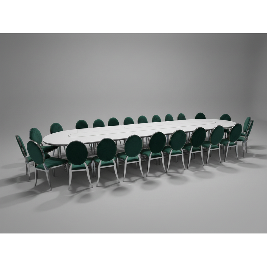 Стол Тьюлип (размер Л), Серебряный (перекрас)  - Фото миниатюра 2