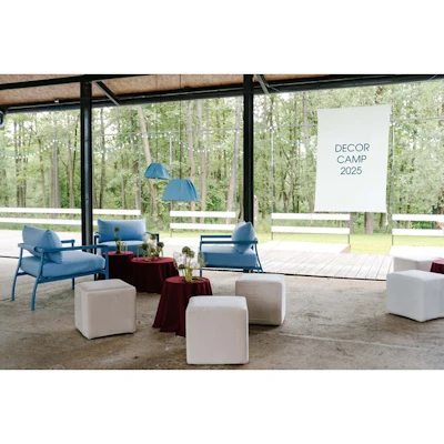 Пуф квадратный Точка, велюр, Млечный путь - изображение 4