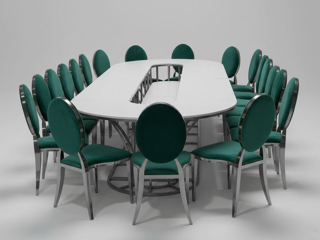 Стол Тьюлип (размер М), Серебряный (перекрас)