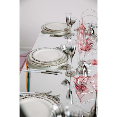 Сервировочная тарелка Подсолнух Серебро - изображение 3