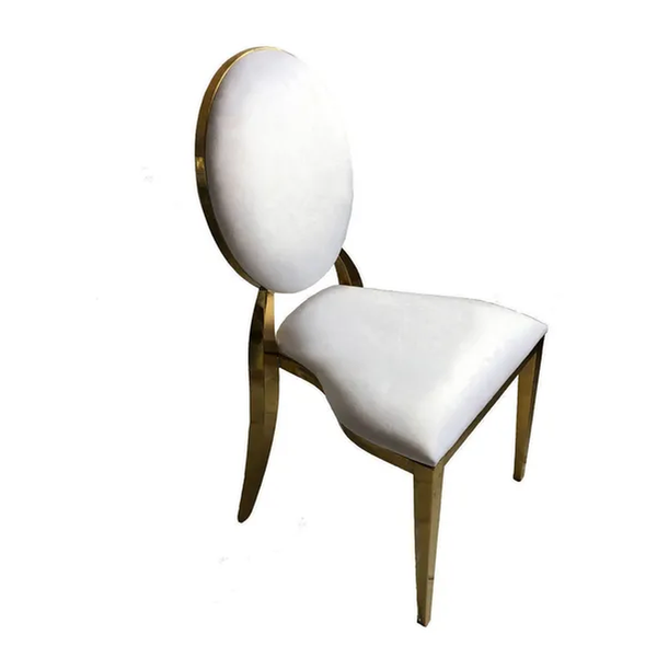 Стул Вашингтон Золото, велюр белоснежный - Фото 3