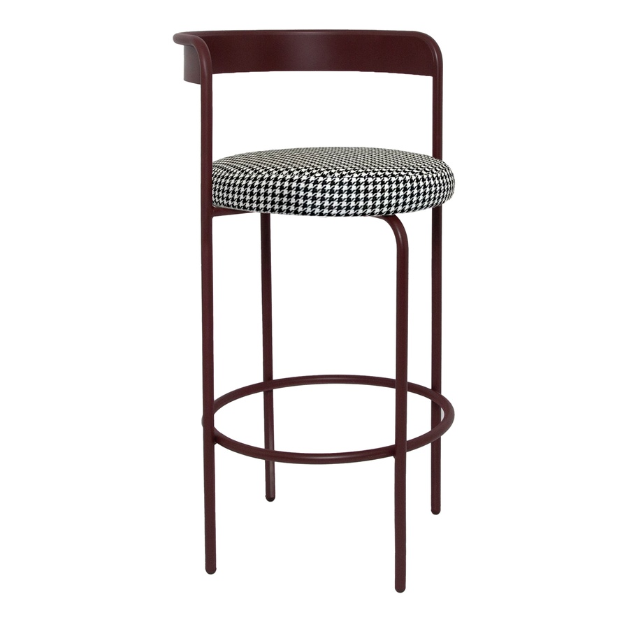 Стул барный Колори Бордо + Гусиная лапка - Фото миниатюра 1