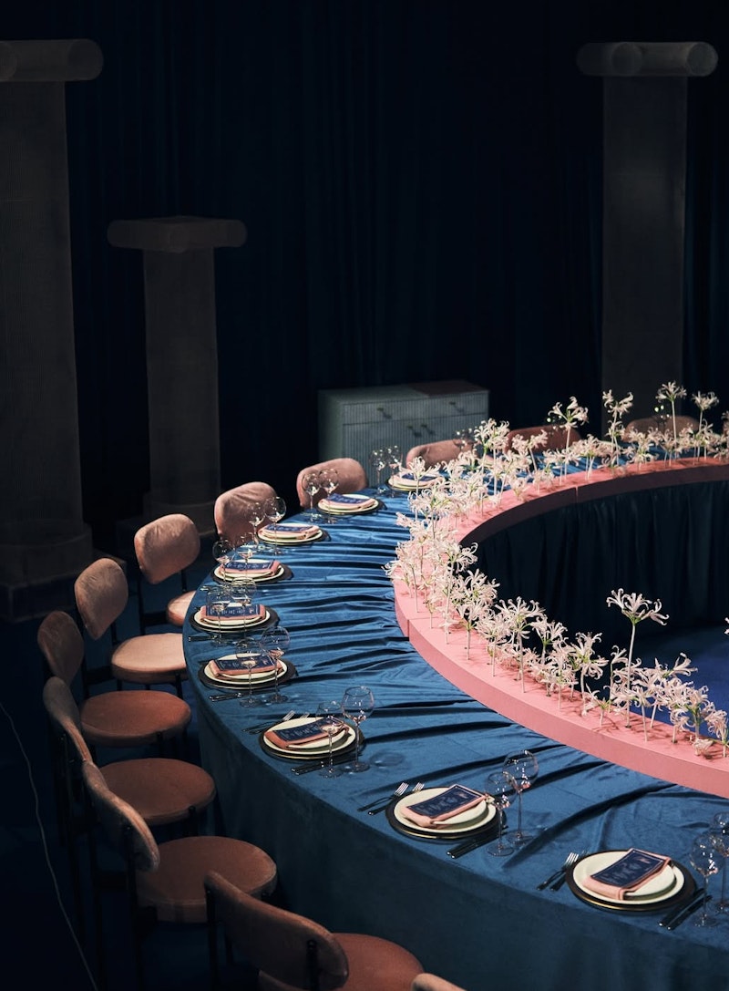 Скатерть велюр, прямоугольная, сапфировая ХЛ