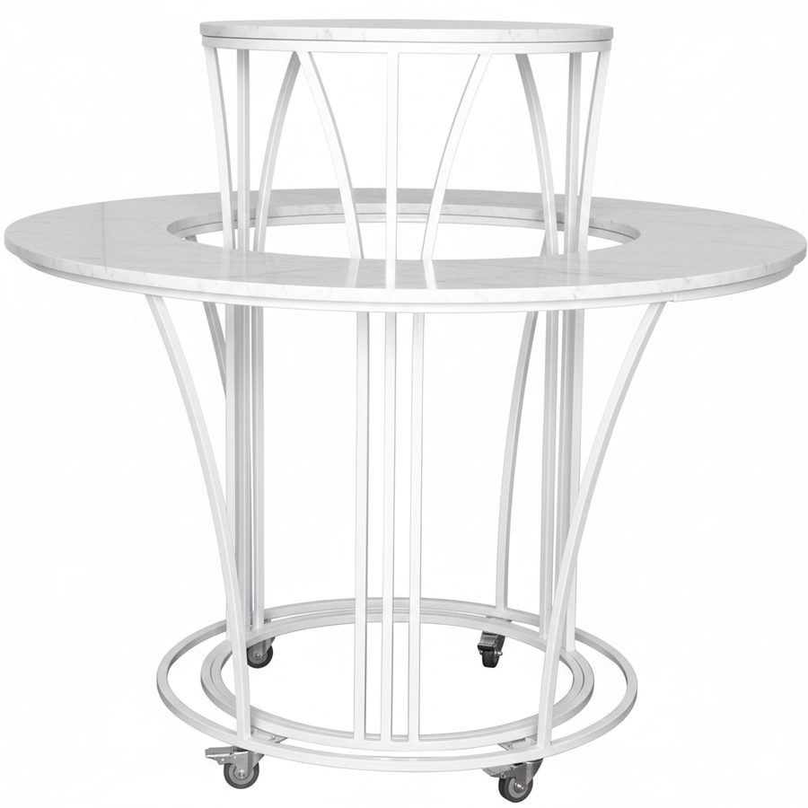 Столик для торта Клэр, белый (перекрас)  - Фото миниатюра 1