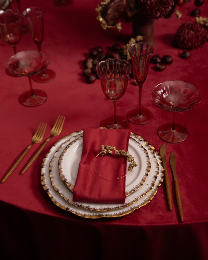 Сет порционных тарелок Подсолнух Золото