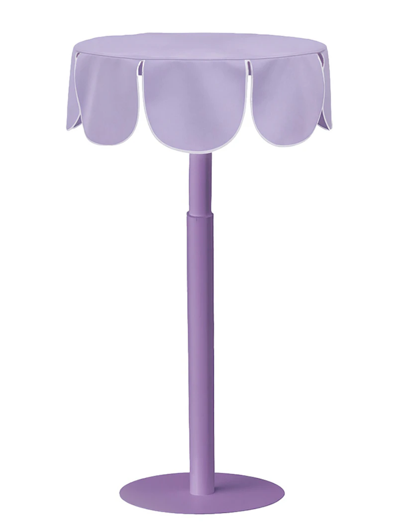 Комплект Стол "Да,капитан" Твист Фиалковое мороженое + Нежная орхидея с белым кантом, велюр