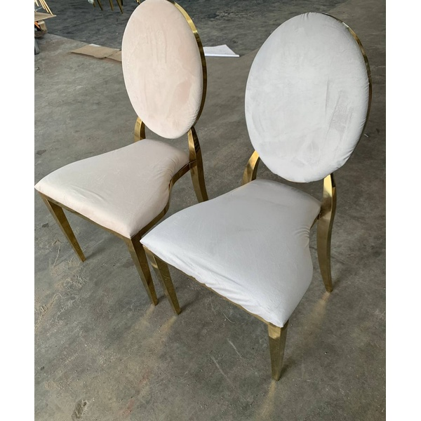 Стул Вашингтон Золото, велюр светло-серый - Фото 3