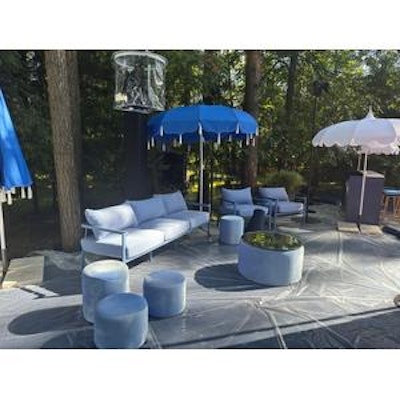 Диван Хагги М, Черничный йогурт + Голубой Тедди - изображение 2