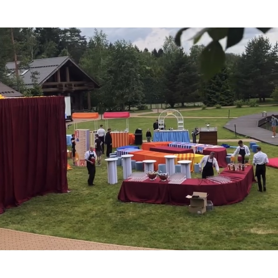 Коктейльный стол Сквош бифлекс, белый - Фото миниатюра 2