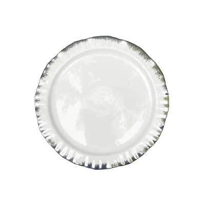 Порционная тарелка Подсолнух Серебро С