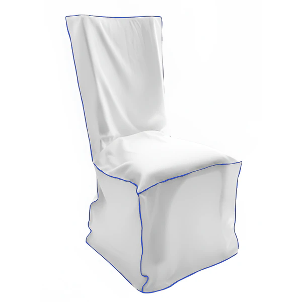 Чехол для стула с синей строчкой
