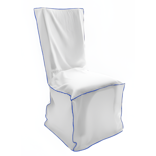 Чехол для стула с синей строчкой
