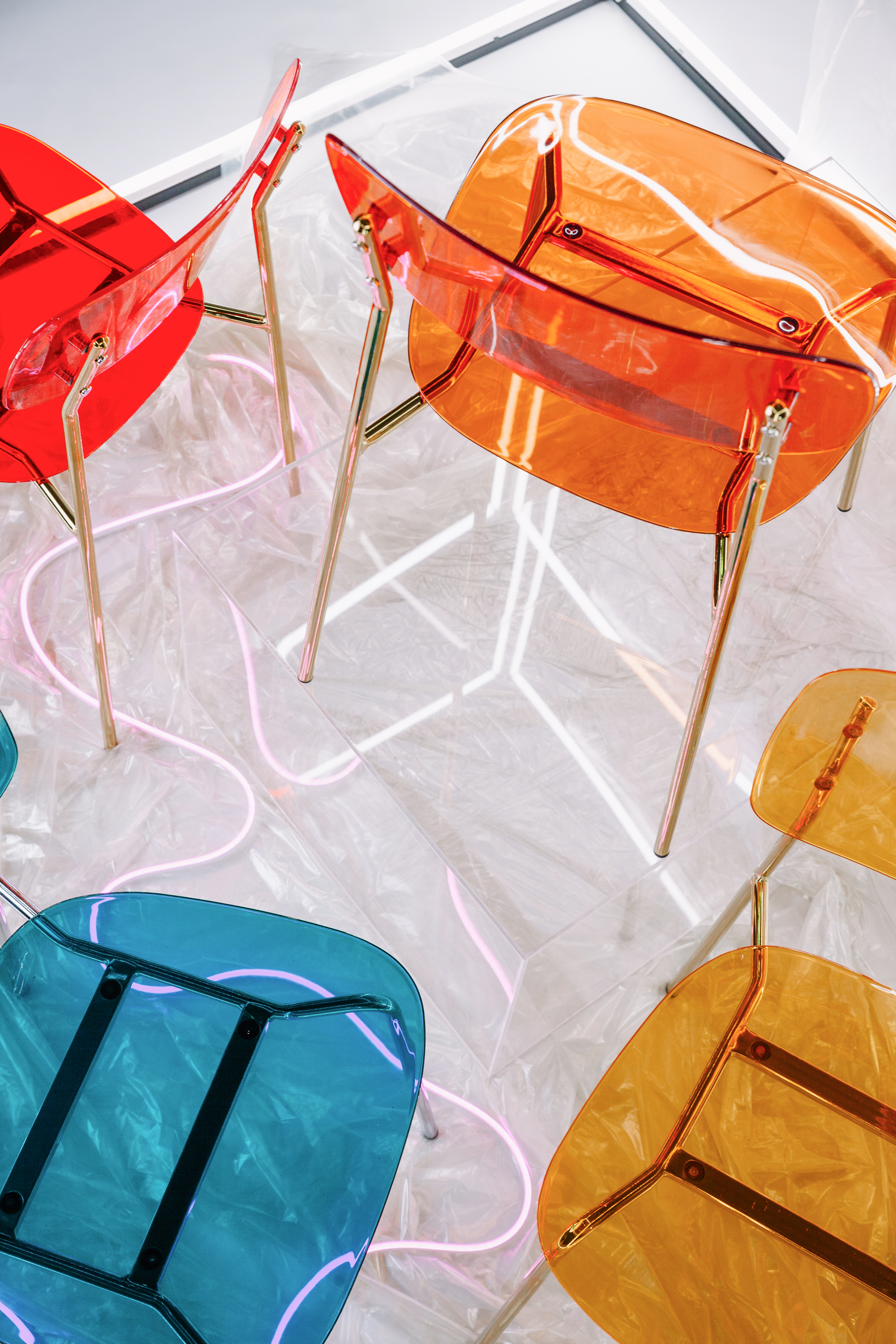 Стул Призм Серебро, След уходяшего солнца