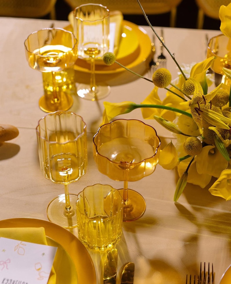 Стакан Сквош Желтые тюльпаны