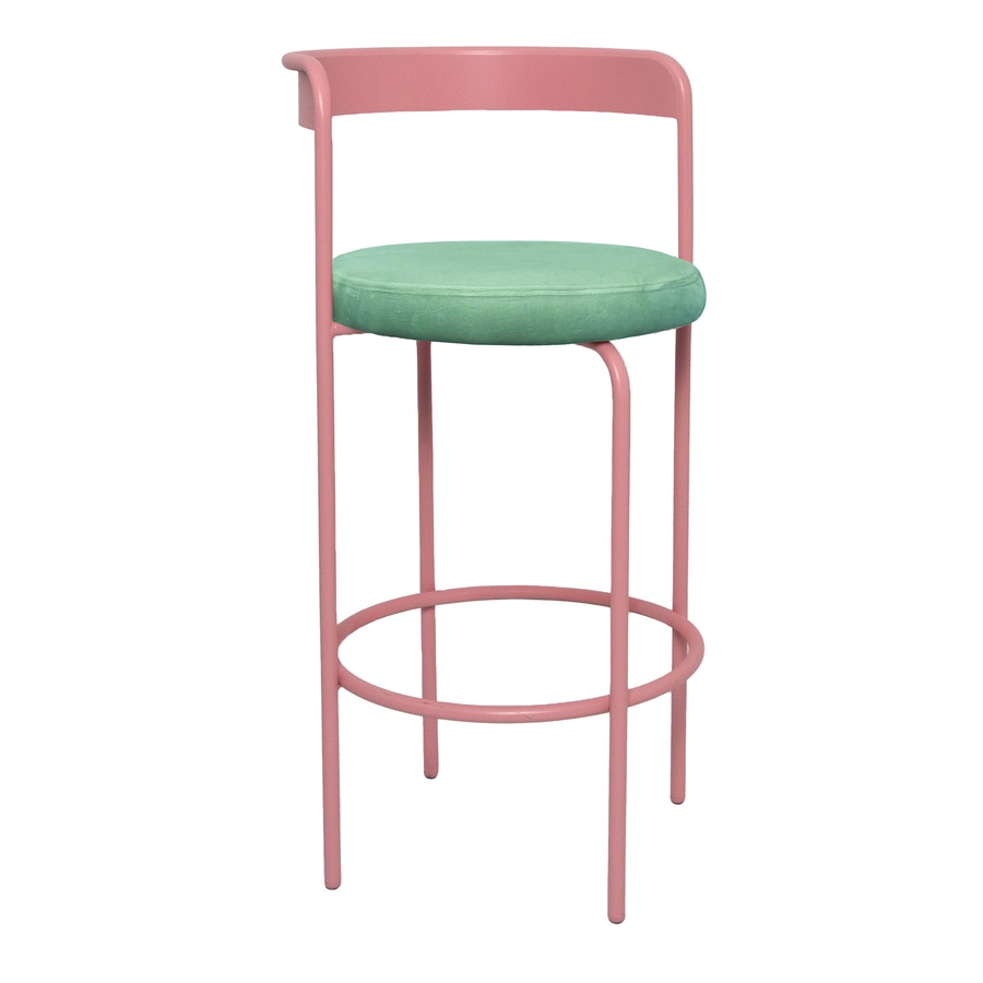 Стул барный Колори, Розовая помада + Мятный - Фото миниатюра 1