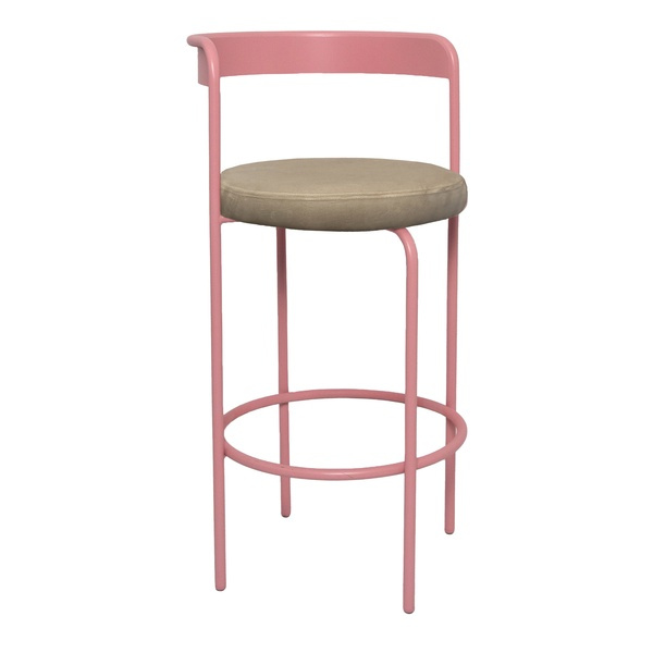 Стул барный Колори, Розовая помада + Коко