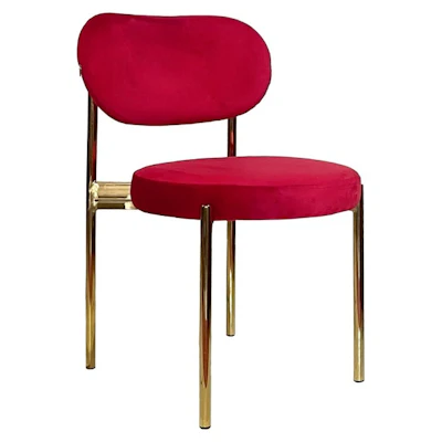 Стул Модерн Золото, Малиново-красный