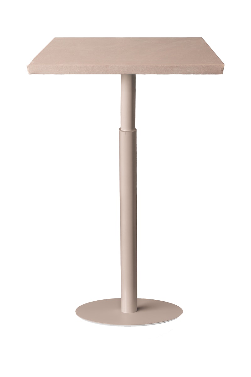 Стол коктейльный Твист Прямоугольный С, Кремовый бисквит (телескопические ноги) 