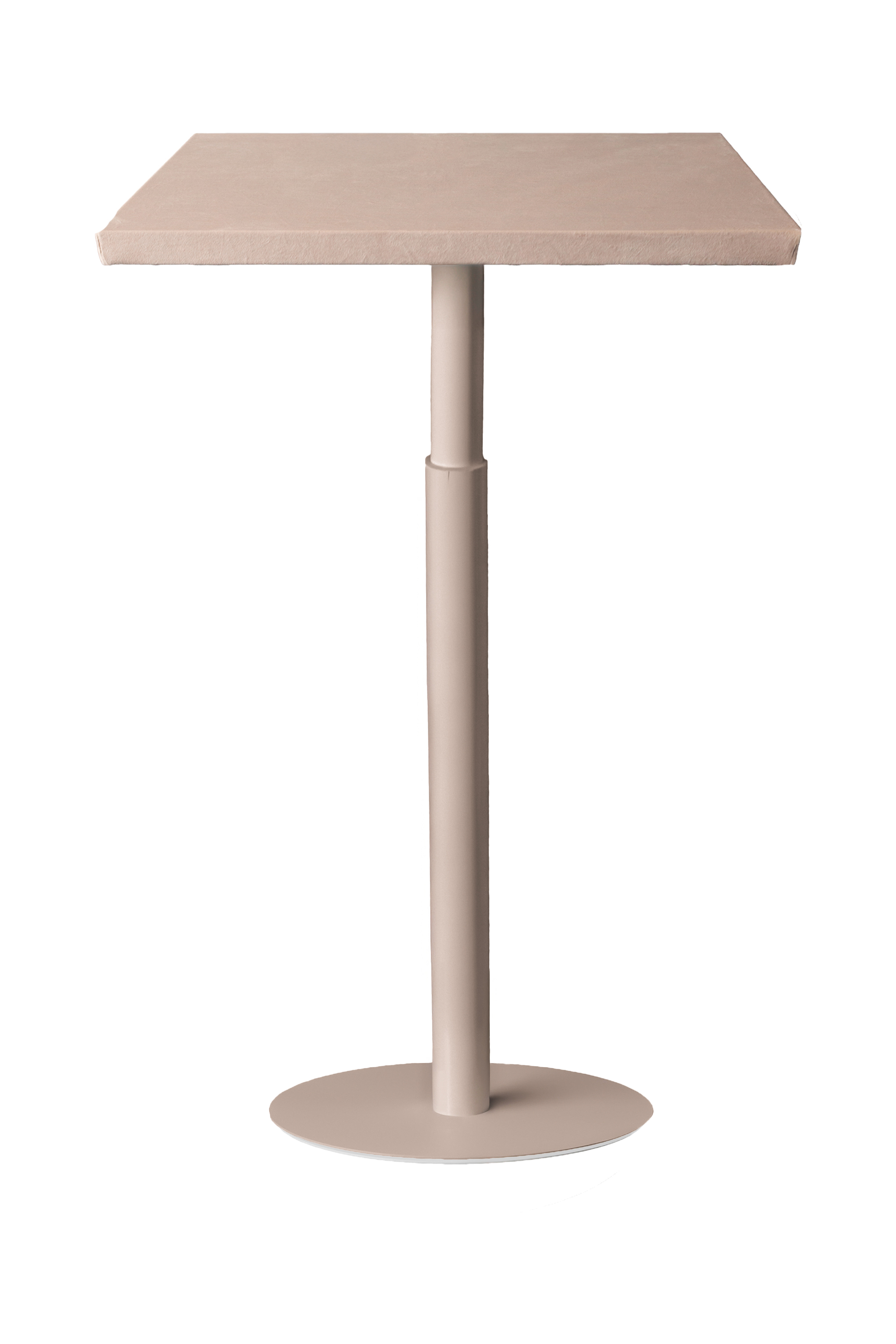 Стол коктейльный Твист Прямоугольный С, Кремовый бисквит (телескопические ноги)