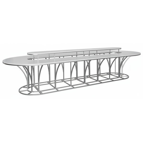 Стол Тьюлип (размер М), Серебряный (перекрас)