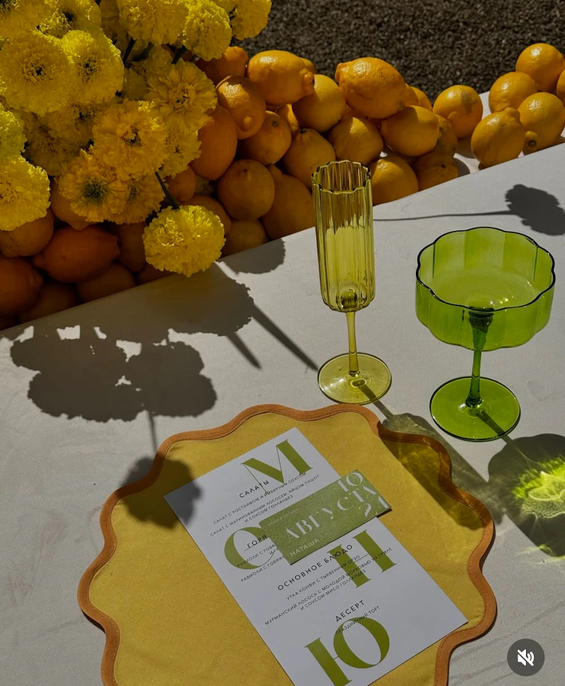 Салфетка-плейсмат Сквош, Вино из одуванчиков