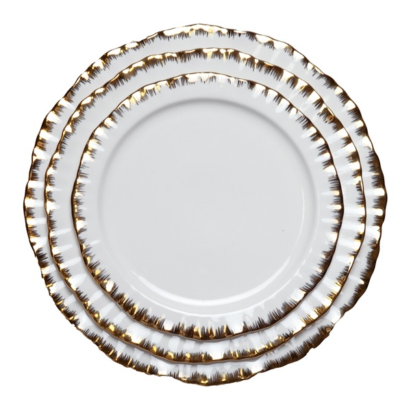Сет порционных тарелок Подсолнух Золото - Фото 1