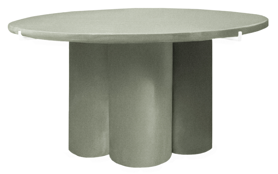 Журнальный столик Сквош эвкалипт, велюр - Фото миниатюра 1